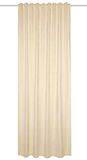 HOMEbasics Thermogordijn Wolly met combiband | crème 175 x 135 cm