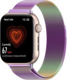 Wigento Honor Vervangingsband voor de Honor Watch 5, Milanese mesh, metalen staal, met magnetische sluiting, verkrijgbaar in verschillende kleuren