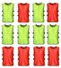 Omgoods - 12 pièces chasubles d'entraînement fluorescentes - dossards réversibles pour le sport