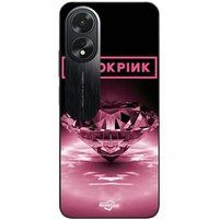 Maniacase Etui Oppo A38 blackpink diamond zwart roze