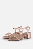 Tamaris Dames Platte sandalen Goud