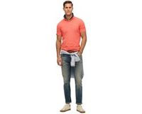 Superdry Vintage Destroy Polo Hommes Orange XL