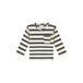 Babyface rechtvallende gestreepte longsleeve - antraciet