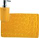 MSV Tapis d'entrée motif galet - 50 x 80 cm - Jaune safran