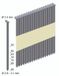 Prebena clou de bande 2,8x80 mm, brut (BK), 4000 pièces