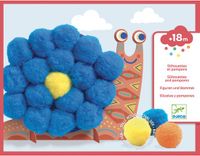Djeco plakken fluffy dieren - creatieve collage FSC karton