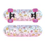 OzBozz PRINSESSES SKATEBOARD MET KNIPPERENDE WIELEN - 17 INCH DECK
