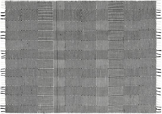 LOBERON In- & outdoor vloerkleed Tamworth zwart/wit