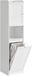 VASAGLE Armoire de salle de bain avec panier à linge, armoire de salle de bain haute, sac à linge amovible avec poignées, avec porte, étagère réglable, 40 x 40 x 170 cm, blanc nuage BBC761W01