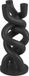 Present Time Twisted Candle Holder - Black - 13x31.4x13 cm - Modern, Scandinavian