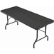 Iztoss Table pliante 8 personnes table de jardin 180x74x71cm table de camping extérieur pour jardin terrasse et balcon noir