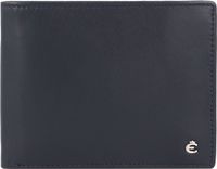 Esquire Leren Portemonnee Harry RFID Wallet Quer Blue Blauw