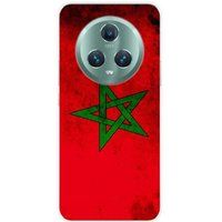 Huawei Honor Magic 5 Pro 5G Drapeau maroc Bedrukt siliconen hoesje