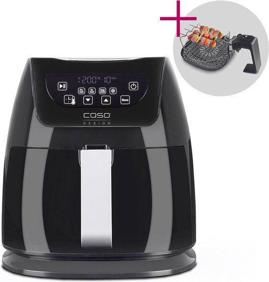 CASO Airfryer AF 255 - Heteluchtfriteuse - 3 Liter - 1400W - 4 Programma's - Zwart