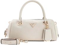 GUESS Cresidia II Box Satchel Handtas/Schoudertas Cream White Logo