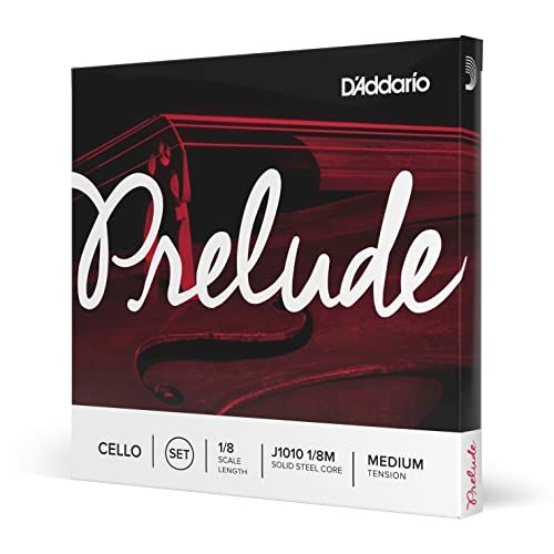 D'Addario Prelude J1010 1/8M Cello String Set - 1/8 Size, Medium Tension