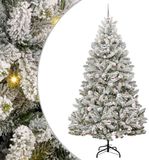 vidaXL Kunstkerstboom 210 cm 300 LED's Warmwit PVC en Staal
