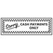 V Safety Sorry Cash Payments Only - Landschap 300 x 100 mm - 2 mm Super-Tough Stijf Plastic Veiligheidsbord