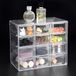 Ibenzoa® Organiseur de bureau en acrylique transparent avec 12 tiroirs