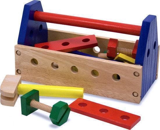 Melissa & Doug - Draagbare gereedschapskist - Houten speelgoed - 3+
