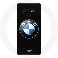 BMW Hoesje voor Samsung Galaxy Note 9 Logo zwarte achtergrond Maniacase