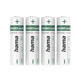 Hama Batterie NiMH AA Mignon 2500 MAh 1,2 V 4 Stuks