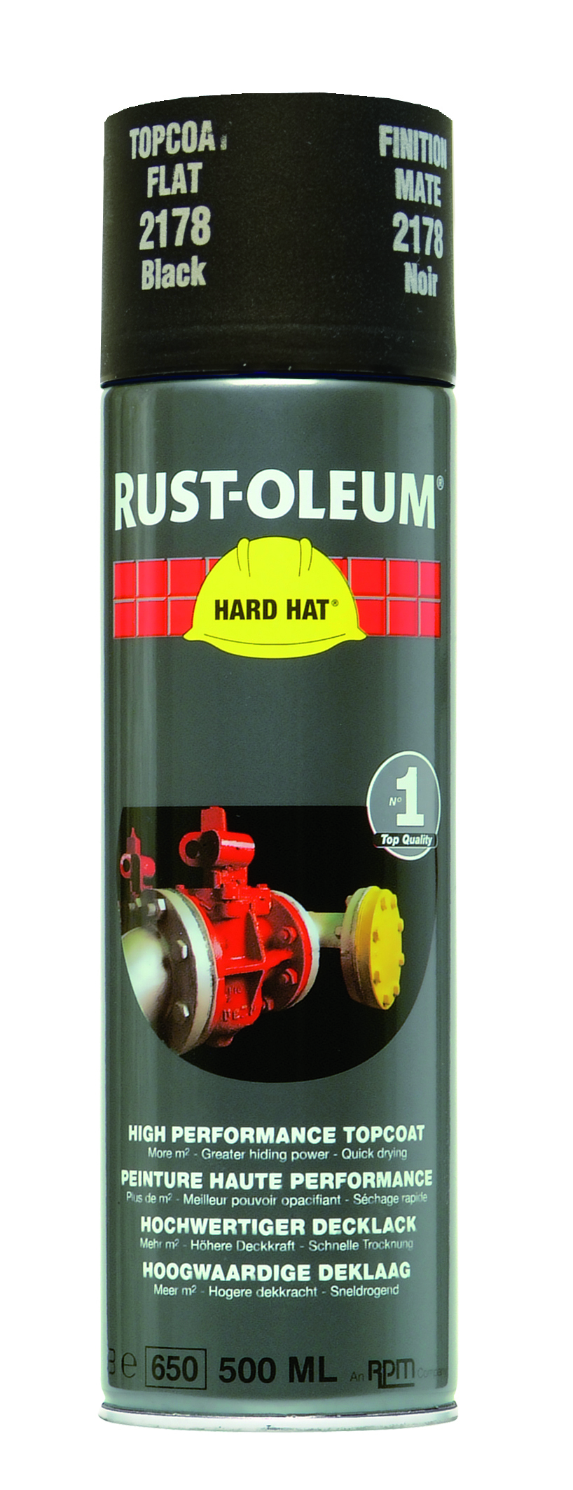 Rust-oleum verfspuitbus zwart - 2179 (ral 9005