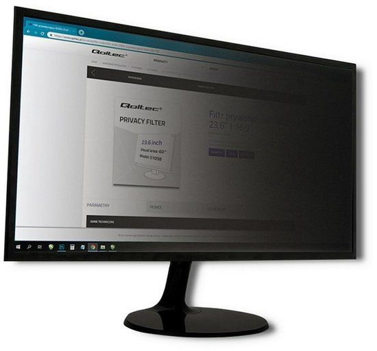 Qoltec 51059 Privacyfilter 60,5 cm (23.8") Monitor