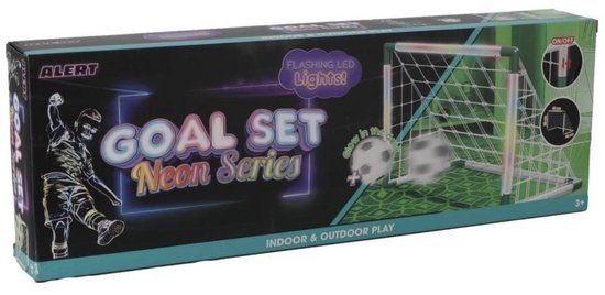Alert sport doel met (Neon) licht + bal en pomp