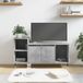 Maison Exclusive - Meuble TV aspect béton, gris, 100x35x55 cm, en panneau de fibres de bois