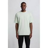 Vänner Vänner relaxed T-shirt met backprint lichtgroen