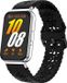Strap-it Siliconen bandje met uitgesneden patroon - geschikt voor de Samsung Galaxy Fit 3 (zwart)