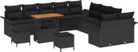 vidaXL Tuinbank Zwart