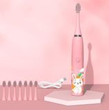 CoolHome Sonic Konijntje - Elektrische Tandenborstel voor Peuters en Kinderen - Roze