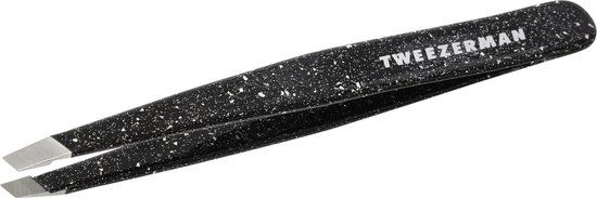 Tweezerman 40th Anniversary Slant Tweezer - Zwart met Glitters - Jubileum Editie