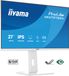 iiyama ProLite XB2797QSU-W1 - 27 inch - QHD - IPS - USB-Hub (4x) - verstelbaar - Wit