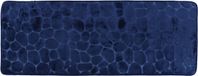 Tendance Badmat Pebble - Memory Foam - extra lang - donkerblauw - 45 x 120 cm - antislip - badkamer