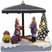 Santaville - Fleuriste avec client avec LED Polyresin 14cm