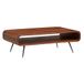 FineBuy Table basse ronde 90x55x30 cm aspect marbre