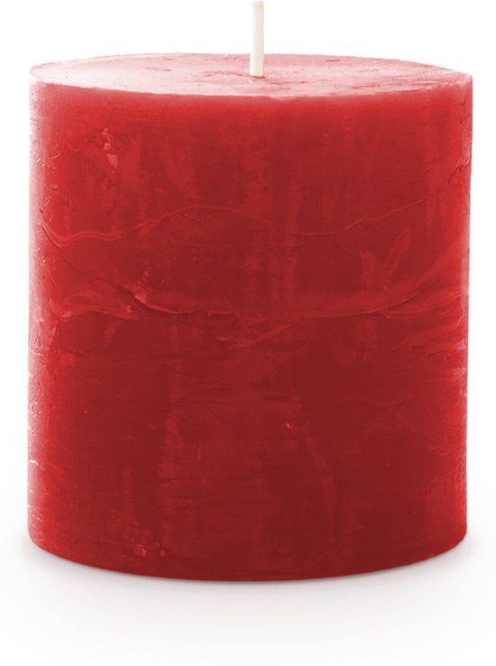 Spaas Kaars rustiek 70/70 mm rood