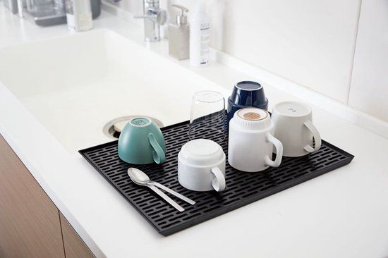 Yamazaki Tower Afdruipmat - Zwart - Kunststof