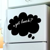 Ambiance Sticker Schoolbordsticker - uitwisbare zelfklevende muurstickers - WOLK - 45x70cm