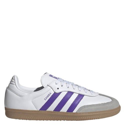 adidas Originals Samba OG leren sneakers wit/paars