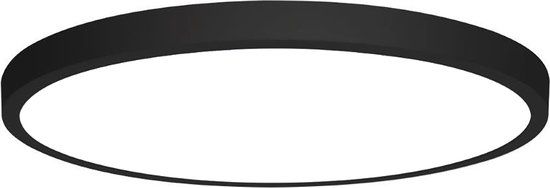 BES LED LED Paneel - Ø30cm - 28W - 6400K Koud Wit - Zwart Rond Opbouw