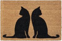 Merkloos Relaxdays Deurmat Kokos Katten 40x60cm