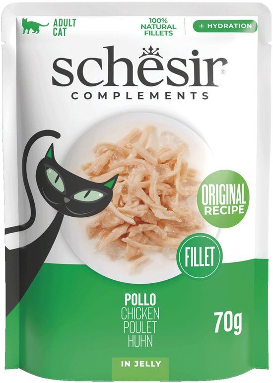 Schesir Pouch - Kattenvoer - Kip 70 g