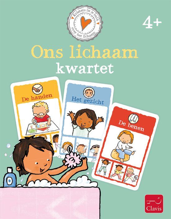 Clavis Ons Lichaam Kwartet - Educatief spel - 4+