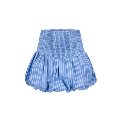 Retour Jeans gestreepte ballonrok lichtblauw