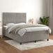 Maison Exclusive - Sommier à lattes de lit et matelas Gris clair 140x190cm Velours