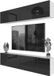 BELINI Meuble mural Milano 6 200 cm Noir laqué brillant